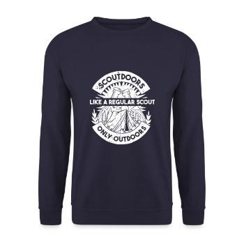 Boy Scout Adventure - Unisex Sweatshirt - navy - Front - Alina (178cm) & Michal (187cm)