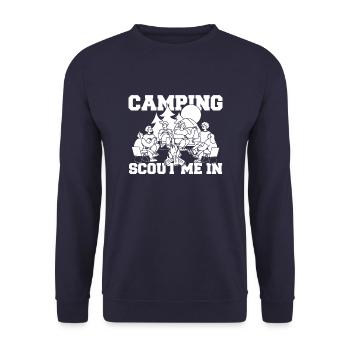 Boy Scout drôle - Sweat-shirt Unisexe - marine - Devant - Alina (178cm) & Michal (187cm)