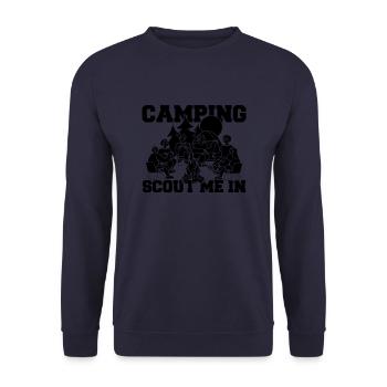 Boy Scout drôle - Sweat-shirt Unisexe - marine - Devant - Alina (178cm) & Michal (187cm)