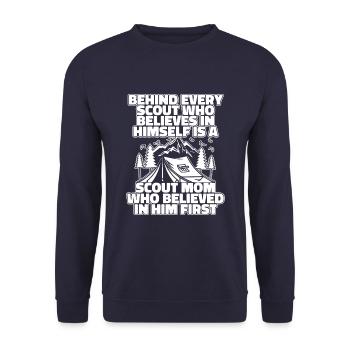 Pfadfinder - Unisex Pullover - Navy - Vorne - Alina (178cm) & Michal (187cm)