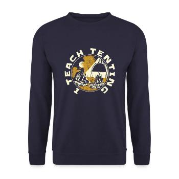 Scout Funny - Unisex Sweatshirt - navy - Front - Alina (178cm) & Michal (187cm)
