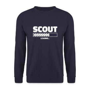 Scout - Unisex Sweatshirt - navy - Front - Alina (178cm) & Michal (187cm)