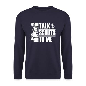 Éclaireur - Sweat-shirt Unisexe - marine - Devant - Alina (178cm) & Michal (187cm)