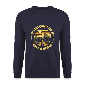Boy Scout drôle - Sweat-shirt Unisexe - marine - Devant - Alina (178cm) & Michal (187cm)