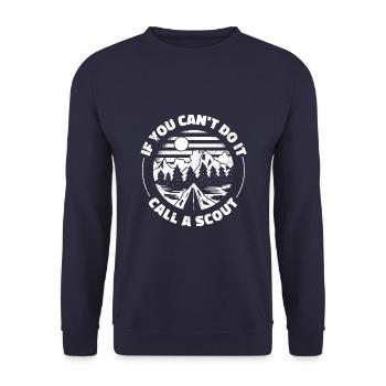 Scout - Unisex Sweatshirt - navy - Front - Alina (178cm) & Michal (187cm)