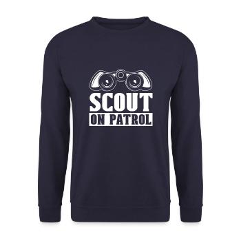 Scout Patrol - Unisex Sweatshirt - navy - Front - Alina (178cm) & Michal (187cm)