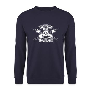 Scout - Unisex Sweatshirt - navy - Front - Alina (178cm) & Michal (187cm)