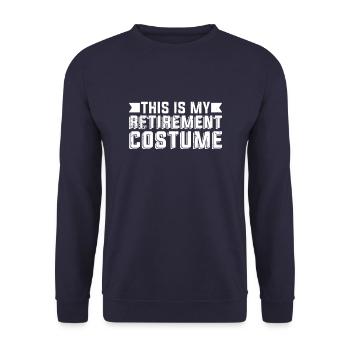 Pensioner pension - Unisex Sweatshirt - navy - Front - Alina (178cm) & Michal (187cm)