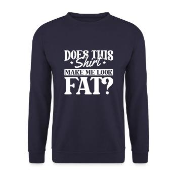 Black Humor Funny - Unisex Sweatshirt - navy - Front - Alina (178cm) & Michal (187cm)