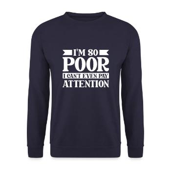 Black humor Funny - Unisex Sweatshirt - navy - Front - Alina (178cm) & Michal (187cm)