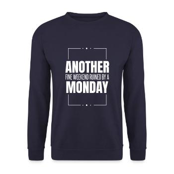 Black Humor Funny - Unisex Sweatshirt - navy - Front - Alina (178cm) & Michal (187cm)