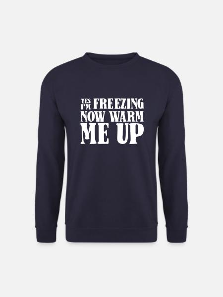 Schwarzer Humor Yes Im Freezing - Unisex Pullover - Navy