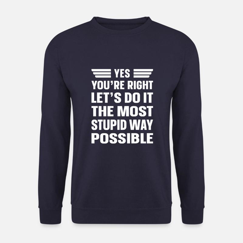 Schwarzer Humor Lustig - Unisex Pullover - Navy