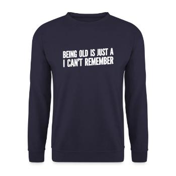 Black humor Funny - Unisex Sweatshirt - navy - Front - Alina (178cm) & Michal (187cm)