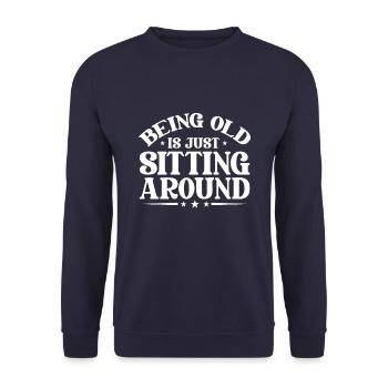 Black humor Funny - Unisex Sweatshirt - navy - Front - Alina (178cm) & Michal (187cm)
