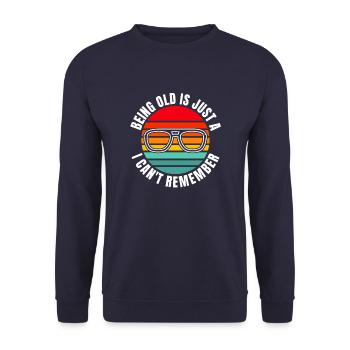Black Humor Funny - Unisex Sweatshirt - navy - Front - Alina (178cm) & Michal (187cm)