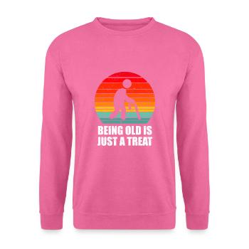 Schwarzer Humor - Unisex Pullover - Pink - Vorne