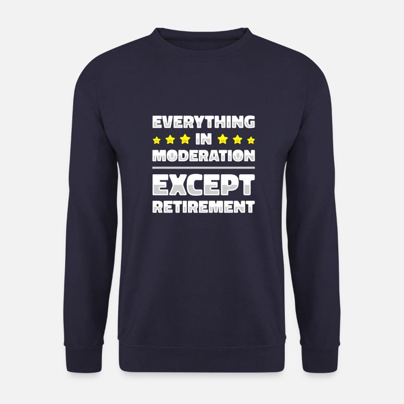 Rentner Rente Mäßig - Unisex Pullover - Navy