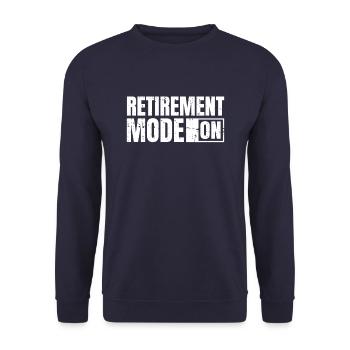 Mode de retraite de pension de retraité activé - Sweat-shirt Unisexe - marine - Devant - Alina (178cm) & Michal (187cm)