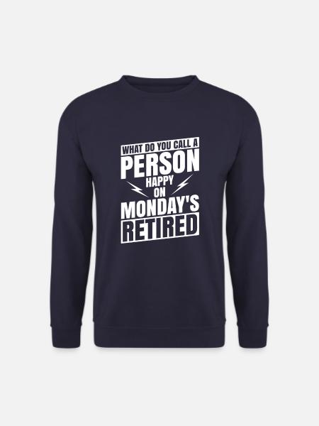 Pensioner pension - Unisex Sweatshirt - navy