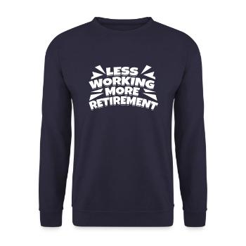 Pension de pensionné - Sweat-shirt Unisexe - marine - Devant - Alina (178cm) & Michal (187cm)