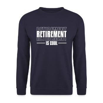Pensioner pension - Unisex Sweatshirt - navy - Front - Alina (178cm) & Michal (187cm)