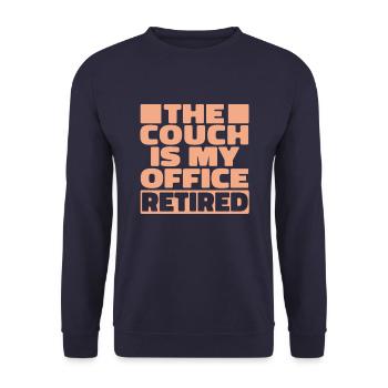 Rentner Rente Humor - Unisex Pullover - Navy - Vorne - Alina (178cm) & Michal (187cm)