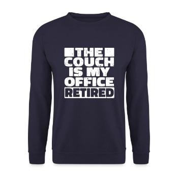 Pensioner pension - Unisex Sweatshirt - navy - Front - Alina (178cm) & Michal (187cm)
