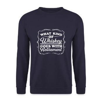 Pensioner pension - Unisex Sweatshirt - navy - Front - Alina (178cm) & Michal (187cm)