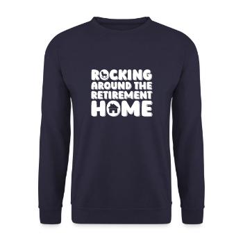 Pensioner pension - Unisex Sweatshirt - navy - Front - Alina (178cm) & Michal (187cm)