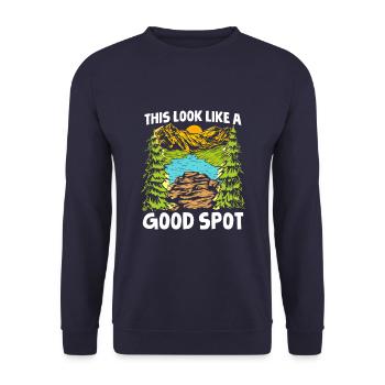 Boy Scout Cool - Sweat-shirt Unisexe - marine - Devant - Alina (178cm) & Michal (187cm)