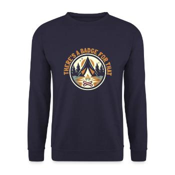 Boy Scout Campfire - Unisex Sweatshirt - navy - Front - Alina (178cm) & Michal (187cm)
