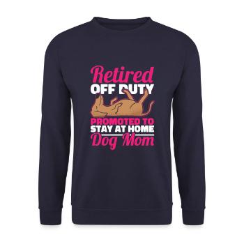 Pensioner pension - Unisex Sweatshirt - navy - Front - Alina (178cm) & Michal (187cm)
