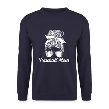 Baseball Baseball Maman - Sweat-shirt Unisexe - marine - Devant - Alina (178cm) & Michal (187cm)