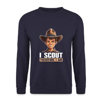 Boy Scout Cool - Sweat-shirt Unisexe - marine - Devant - Alina (178cm) & Michal (187cm)