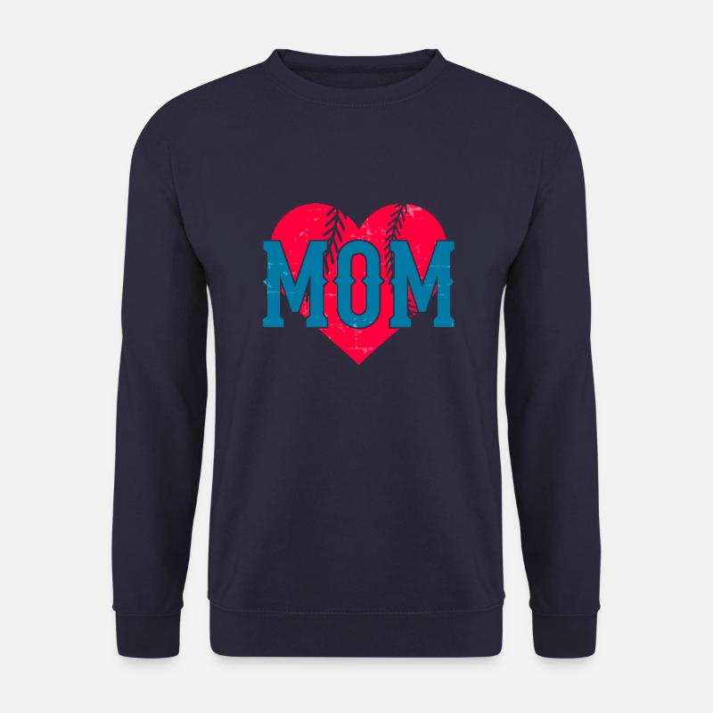 Baseball Mutter Baseball Mama - Unisex Pullover - Navy