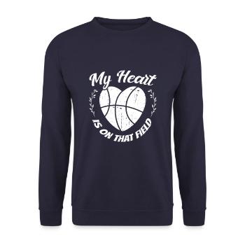 Baseball Mom Baseball Mom - Unisex Sweatshirt - navy - Front - Alina (178cm) & Michal (187cm)