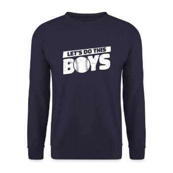 Baseball Baseball Mama Lets Do This Boys - Unisex Sweatshirt - navy - Front - Alina (178cm) & Michal (187cm)