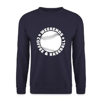 Baseball Baseball Maman - Sweat-shirt Unisexe - marine - Devant - Alina (178cm) & Michal (187cm)