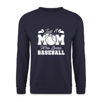 Baseball Baseball Mama - Unisex Pullover - Navy - Vorne - Alina (178cm) & Michal (187cm)