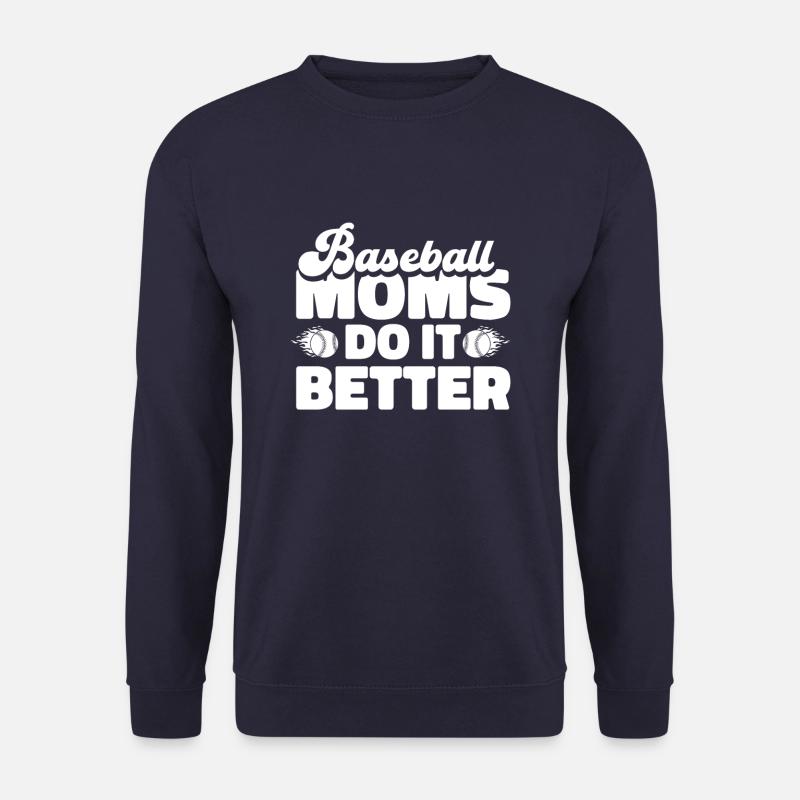 Baseball Baseball Mama - Unisex Pullover - Navy