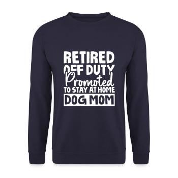 Pensioner Pension - Unisex Sweatshirt - navy - Front - Alina (178cm) & Michal (187cm)