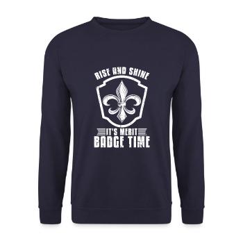 Pfadfinder - Unisex Pullover - Navy - Vorne - Alina (178cm) & Michal (187cm)