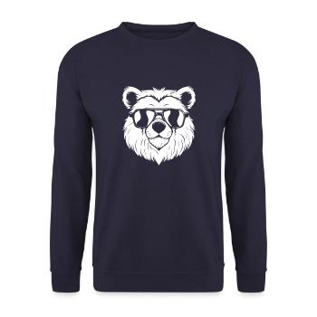 Bear Brown Bear Lunettes de soleil - Sweat-shirt Unisexe - marine - Devant - Alina (178cm) & Michal (187cm)