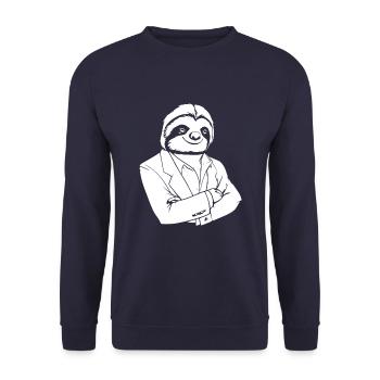 Paresse - Sweat-shirt Unisexe - marine - Devant - Alina (178cm) & Michal (187cm)