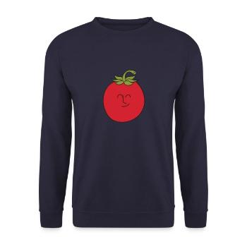 Tomates Drôle - Sweat-shirt Unisexe - marine - Devant - Alina (178cm) & Michal (187cm)