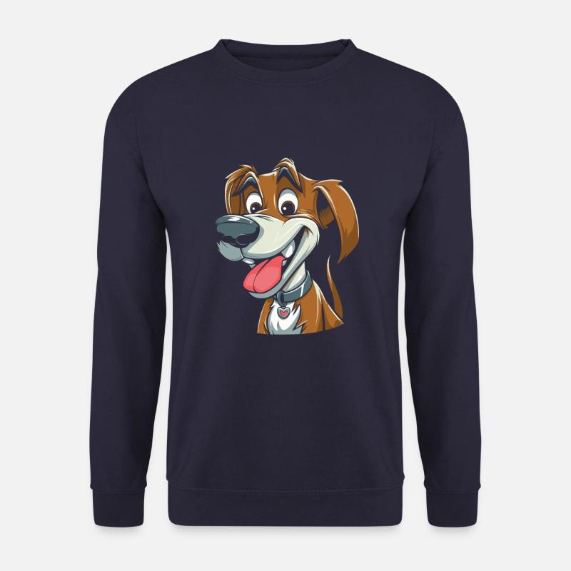 Hund Vierbeiner Niedlich - Unisex Pullover - Navy