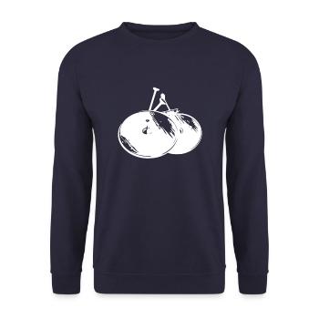 Train de ventilateurs Spielmannszug - Sweat-shirt Unisexe - marine - Devant - Alina (178cm) & Michal (187cm)
