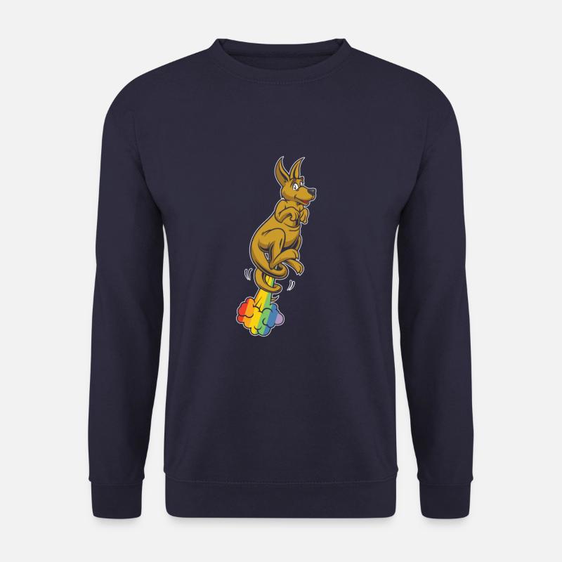 Känguru Lustig Regenbogenfurz - Unisex Pullover - Navy