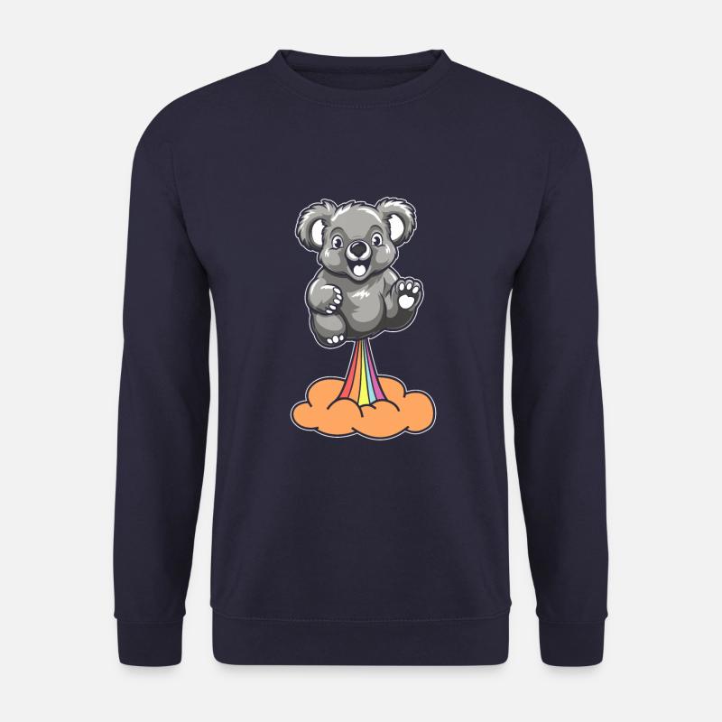 Koalabär Lustig Regenbogenfurz - Unisex Pullover - Navy